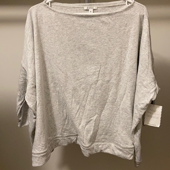 Stella&dot Addy versatile poncho.  Light Grey. XL - Picture 1 of 4